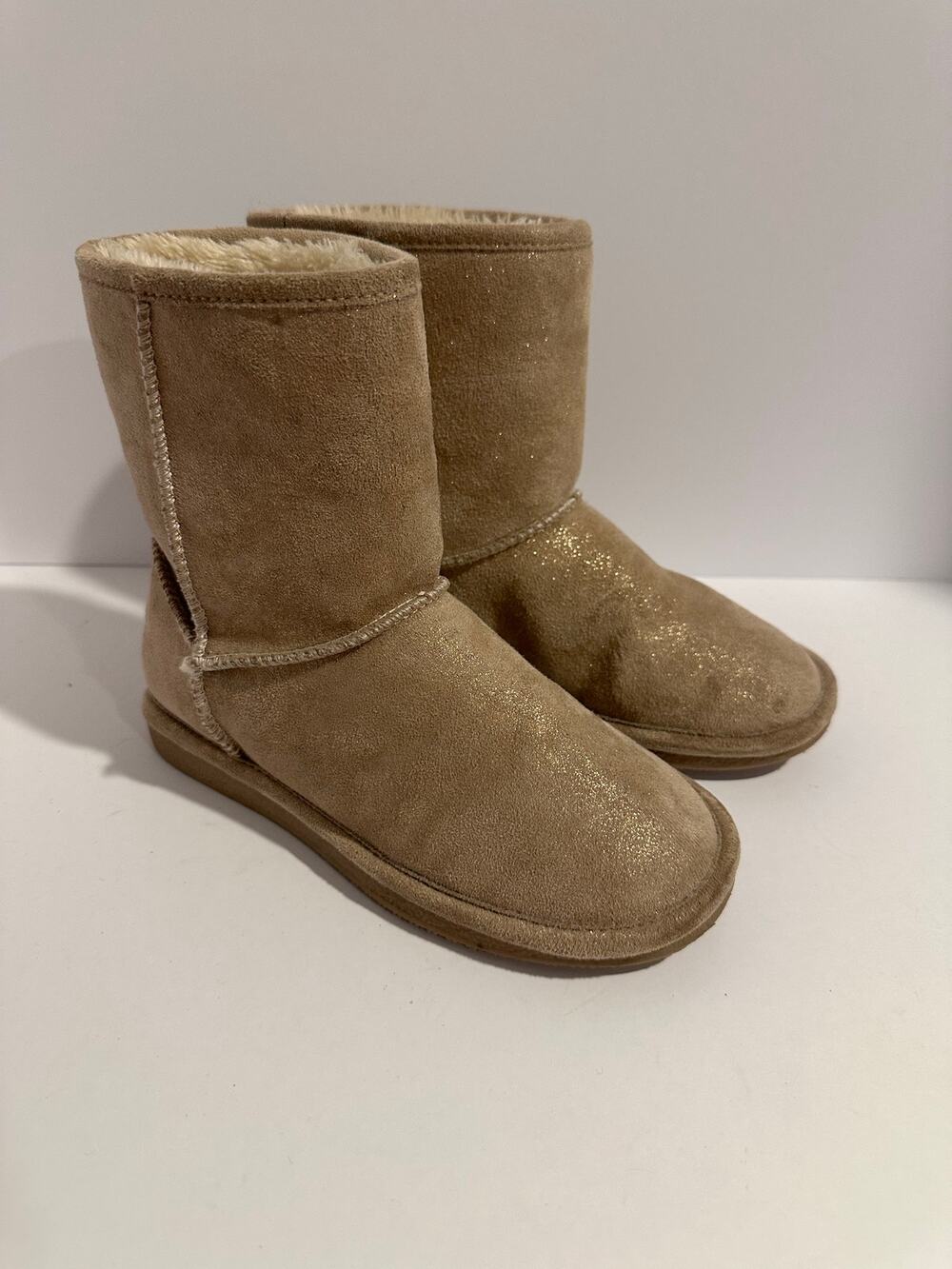 Girls cupcake size 1 boots faux suede
